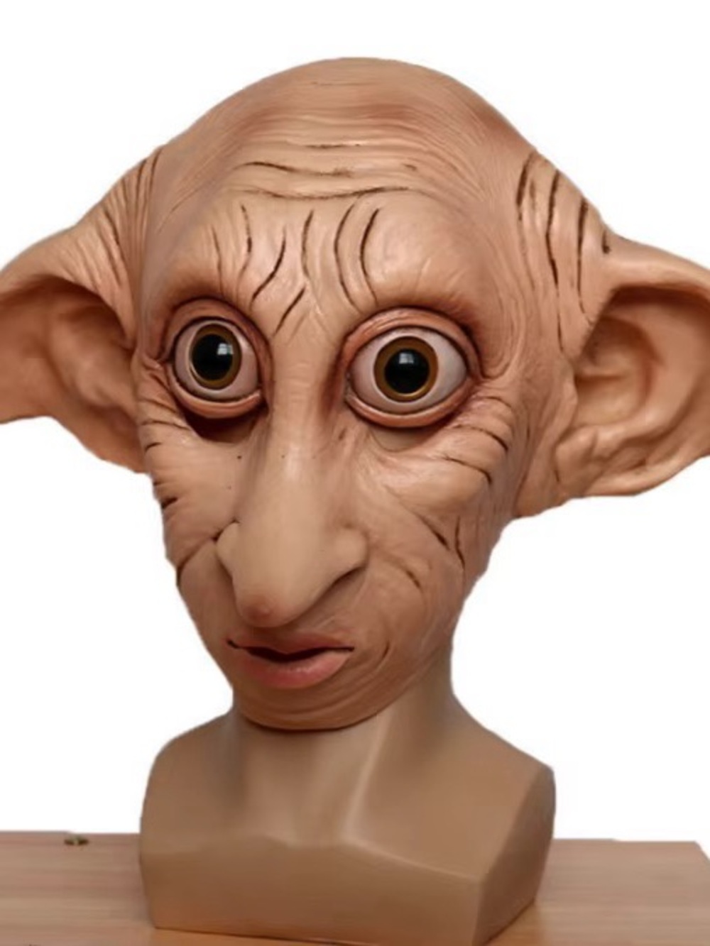 Beige Dobby-Style Halloween Mask - Unbranded